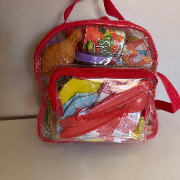Campbells Play Food Set Backpack Vintage 2003 Toy Pretend Foods - Picture 2 of 10